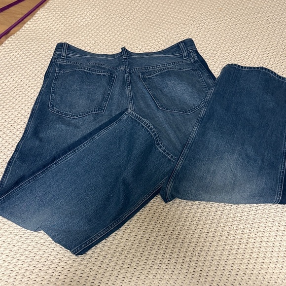 Madewell Low- Slung Baggy Jeans with darker blue stipe on side - Picture 6 of 6
